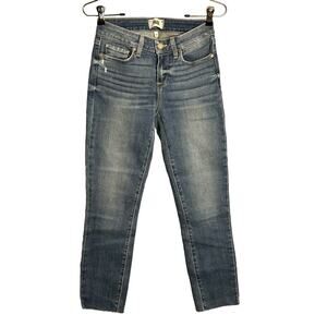 Paige | Size: 26 | Kylie Crop Jillian Destructed Jeans Raw Hem stretch‎